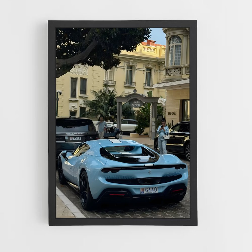 Poster Route Émeraude – affiche Ferrari (vue 2)